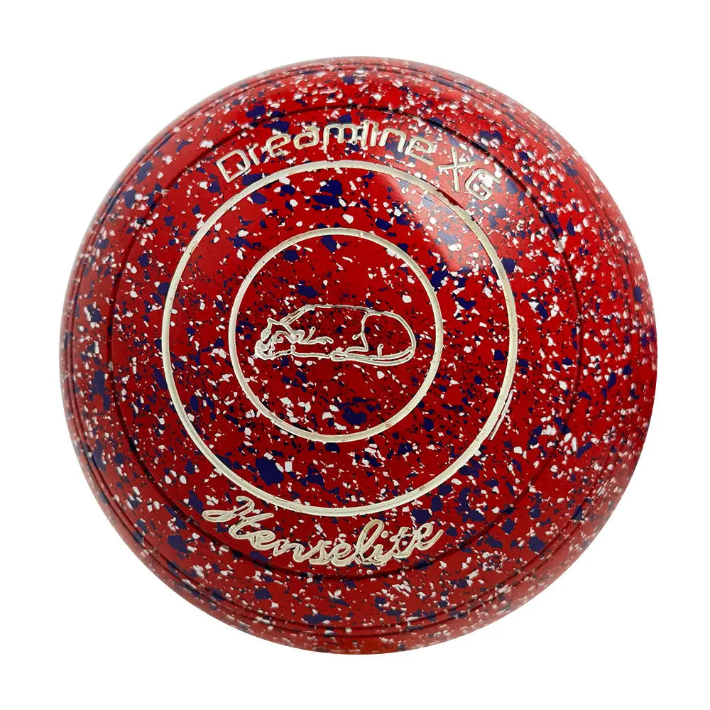 Henselite (Pre-Owned) Dreamline XG Lawn Bowls Size 3 Heavy Non-Gripped - Red Speckle Q13-2Z - Bowls City