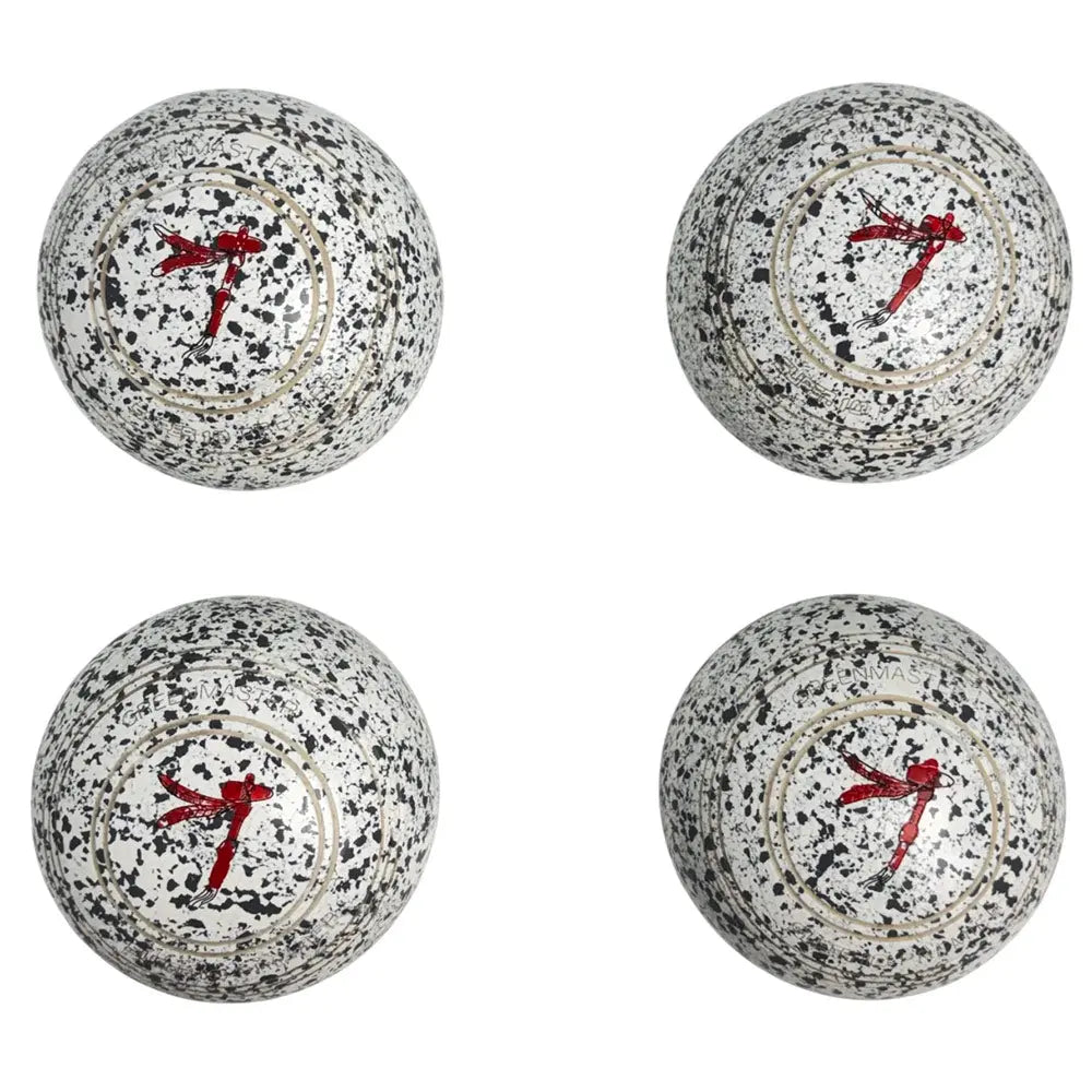 Greenmaster (Pre-Owned) Super 10 Premier Lawn Bowls Size 3 Heavy Non-Gripped - White/Grey - V481162A Greenmaster