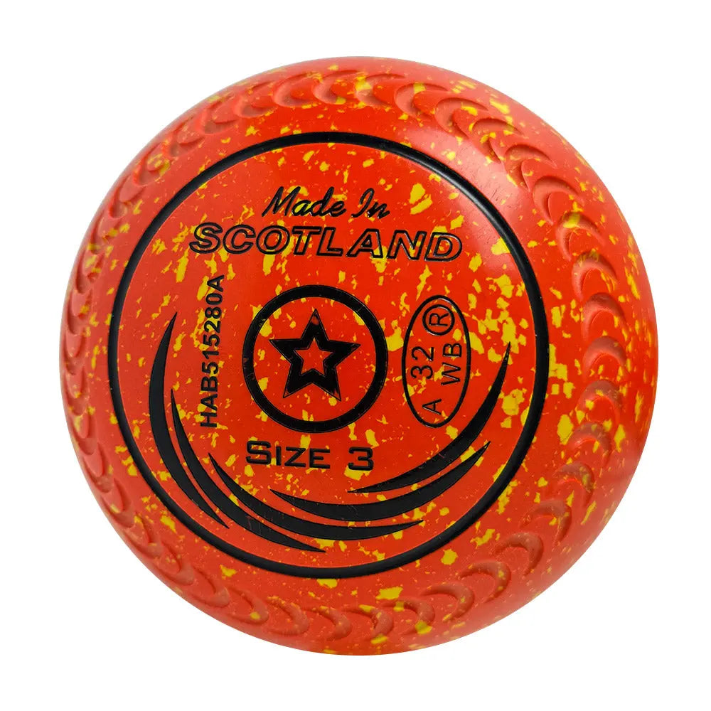 Taylor (Pre-Owned) SRV Lawn Bowls 3 Heavy Gripped Orange/Yellow - HAB515280A - Bowls City