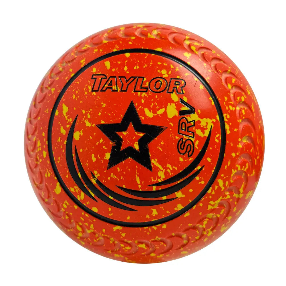 Taylor (Pre-Owned) SRV Lawn Bowls 3 Heavy Gripped Orange/Yellow - HAB515280A - Bowls City