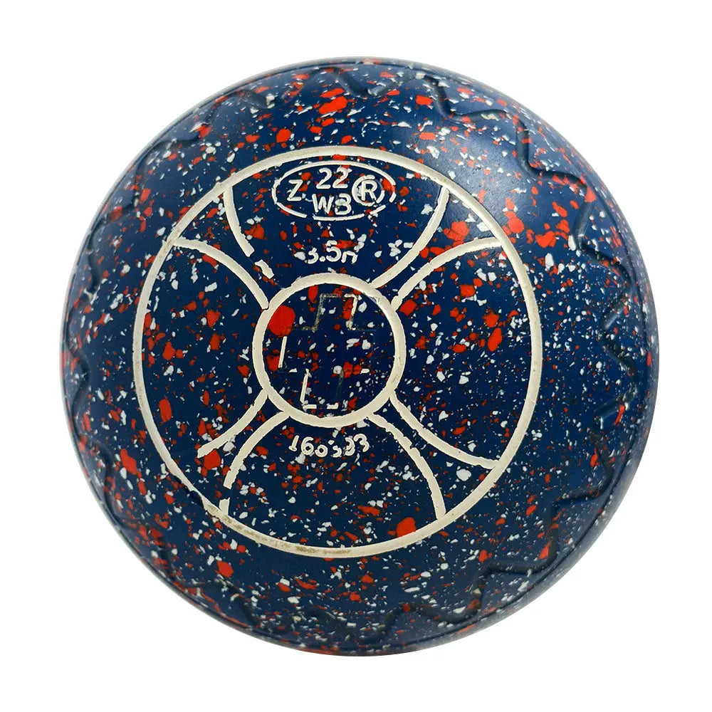 Aero (Pre-Owned) Optima Lawn Bowls 3.5 Heavy Z-Scoop Blue/Orange/White -166393 - Bowls City
