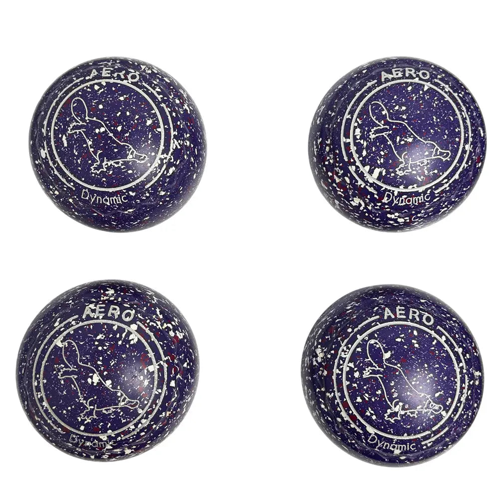 Aero (Pre-Owned) Dynamic Lawn Bowls 2.5 Heavy Z-Scoop Purple Speckle - 187929 - Bowls City