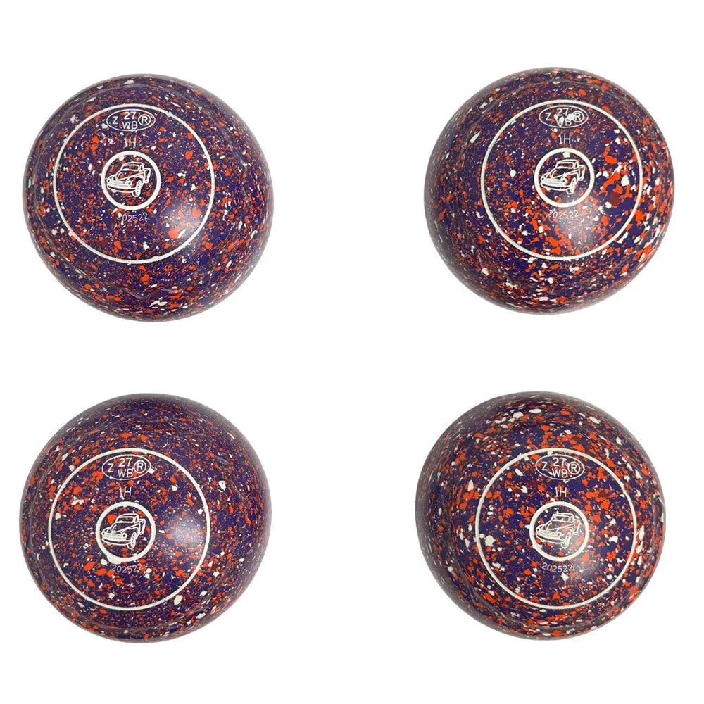 Aero (Pre-Owned) Optima Lawn Bowls 1 Heavy Z-Scoop Purple/Orange Speckle- 202522 Aero Bowls