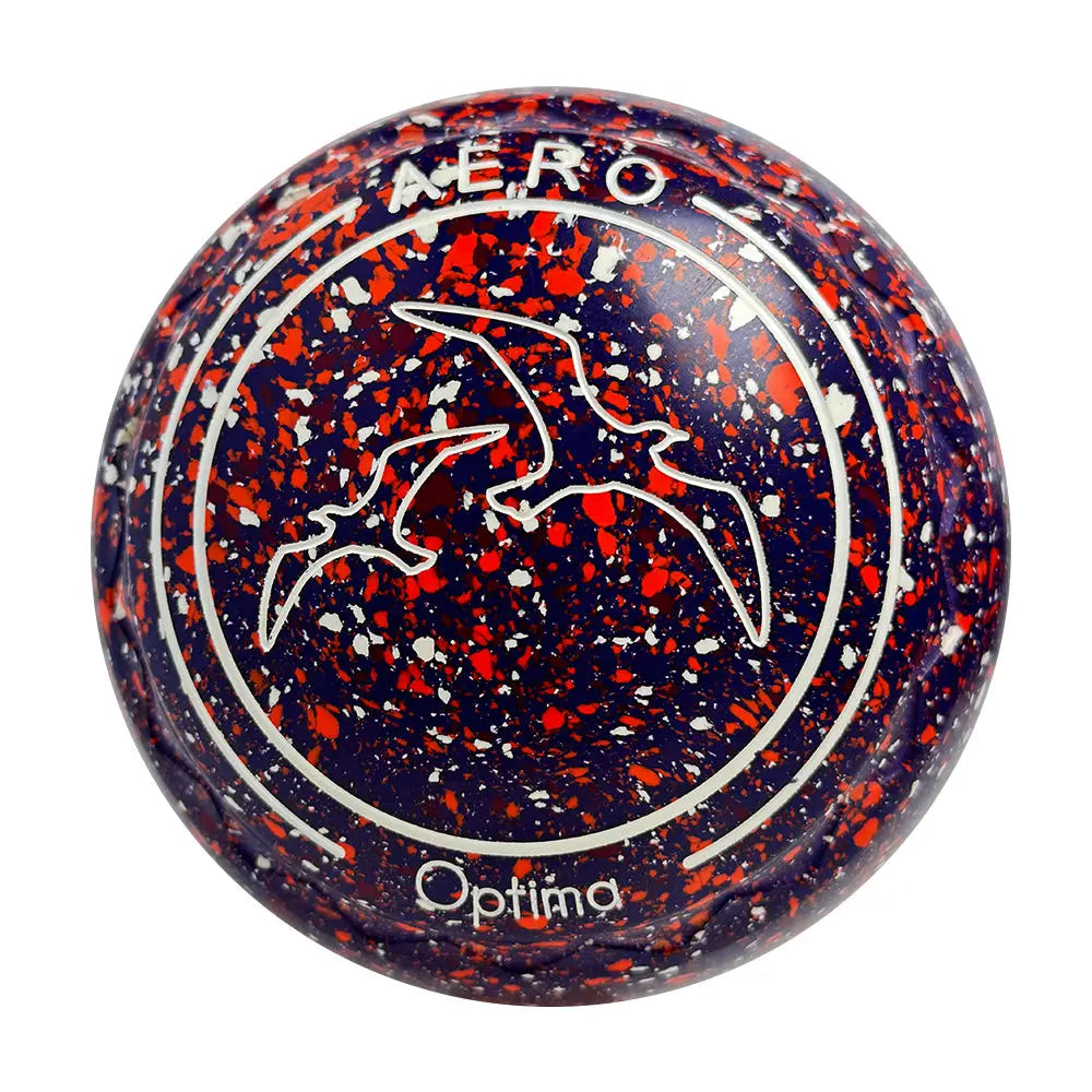 Aero (Pre-Owned) Optima Lawn Bowls 1 Heavy Z-Scoop Purple/Orange- 206302 - Bowls City