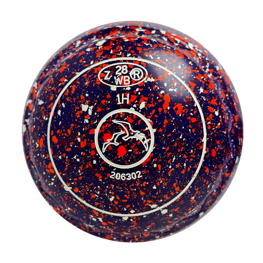 Aero (Pre-Owned) Optima Lawn Bowls 1 Heavy Z-Scoop Purple/Orange- 206302 - Bowls City