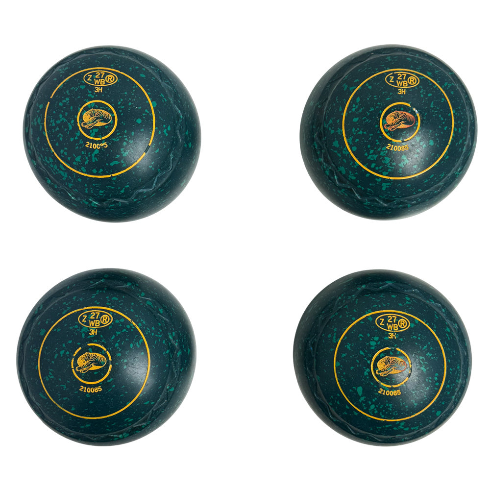 Aero (Pre-Owned) Dynamic Lawn Bowls 3 Heavy Z-Scoop Green Speckle - 210085