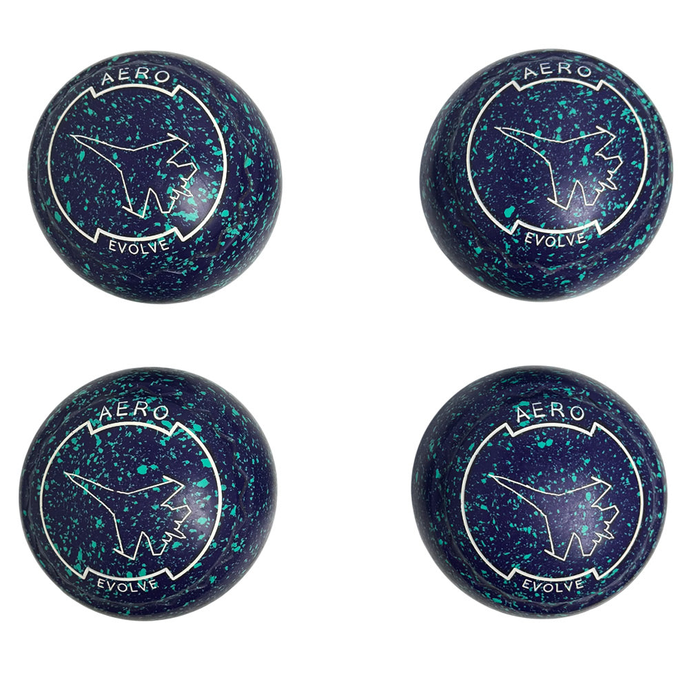 Aero (Pre-Owned) Evolve Lawn Bowls 3.5 Heavy Z-Scoop Blueberry - 227248