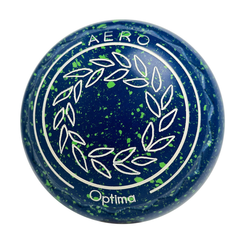 Aero (Pre-Owned) Optima Lawn Bowls 0 Heavy Z-ScoopBlue/Lime - 229929