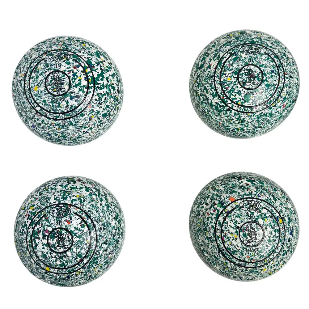 Aero (Pre-Owned) Optima Lawn Bowls 1 Heavy Z-Scoop Green/White/Multi - 230763 Aero Bowls