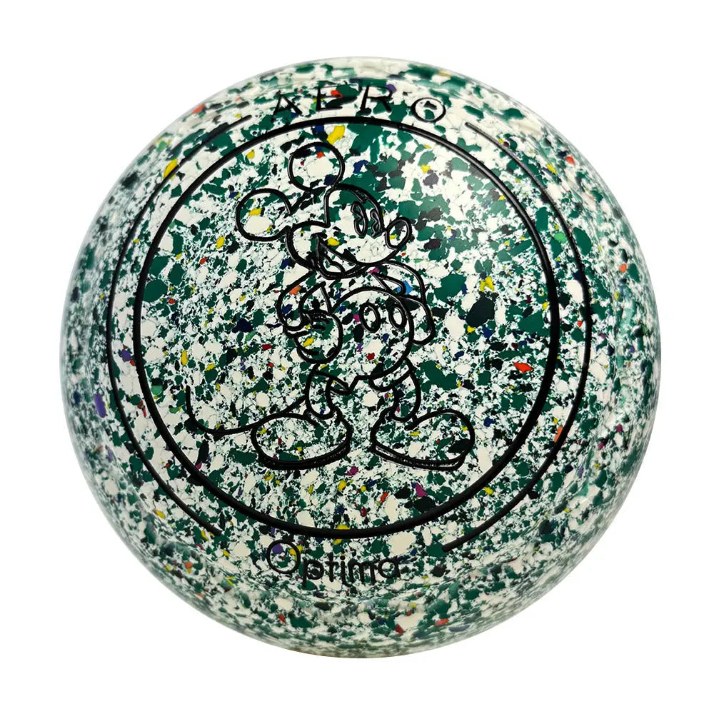 Aero (Pre-Owned) Optima Lawn Bowls 1 Heavy Z-Scoop Green/White/Multi - 230763 Aero Bowls