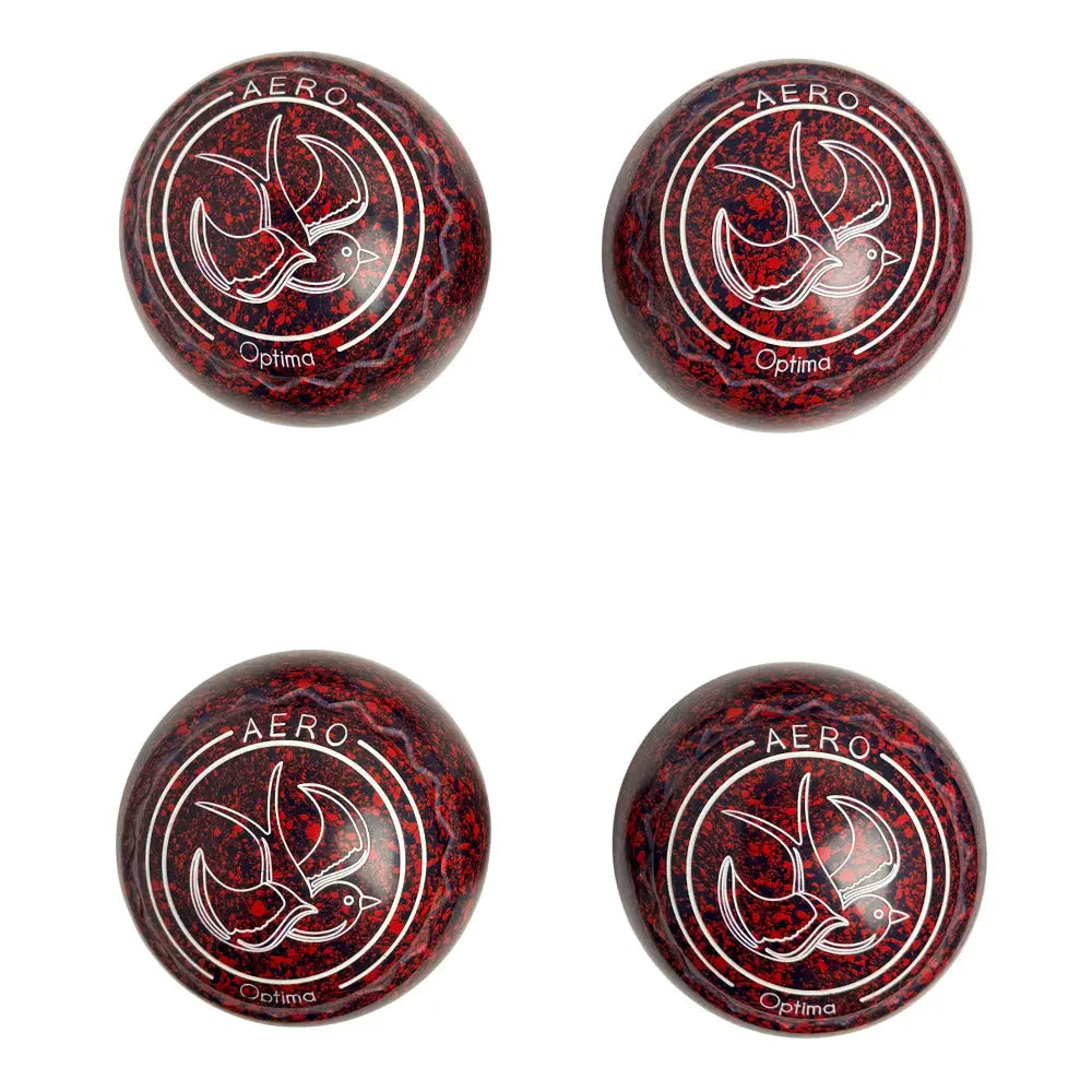 Aero (Pre-Owned) Optima Lawn Bowls 0 Heavy Z-Scoop Maroon/Navy -232495 - Bowls City