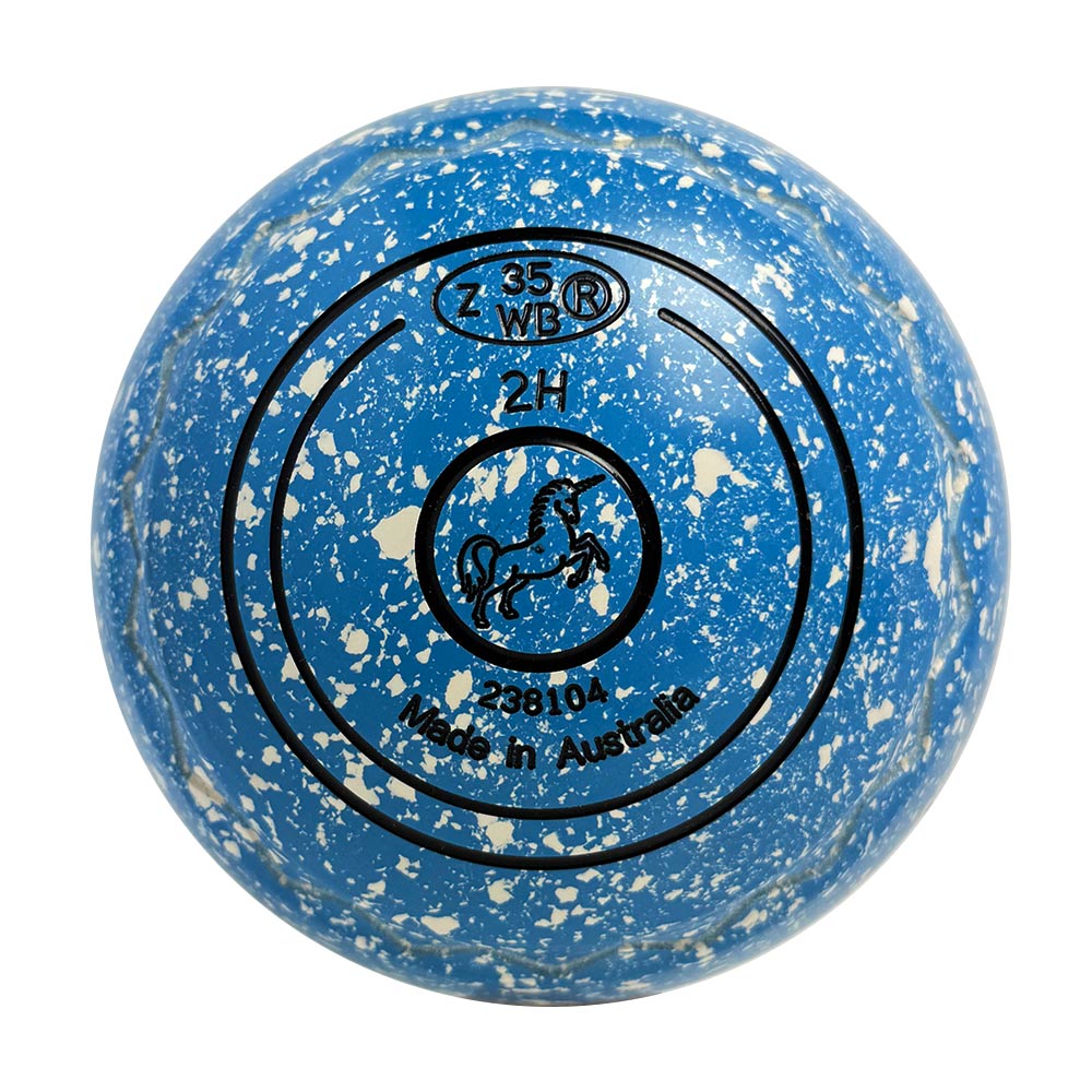 Aero Optima Lawn Bowls 2 Heavy Z-Scoop Azure - 238104