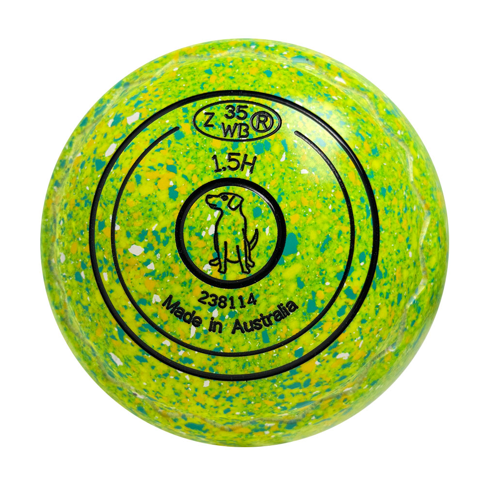 Aero Optima Lawn Bowls 1.5 Heavy Z-Scoop Citrus - 238114
