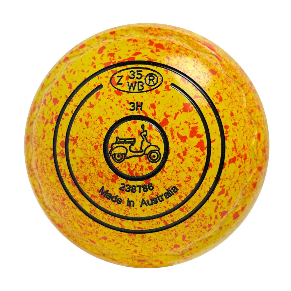 Aero Optima Lawn Bowls 3 Heavy Z-Scoop Solarflare - 238786 Aero Bowls
