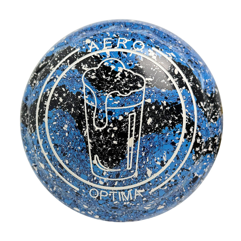 Aero Optima Lawn Bowls 3 Heavy Z-Scoop Shark/Onyx Swirl - 239852