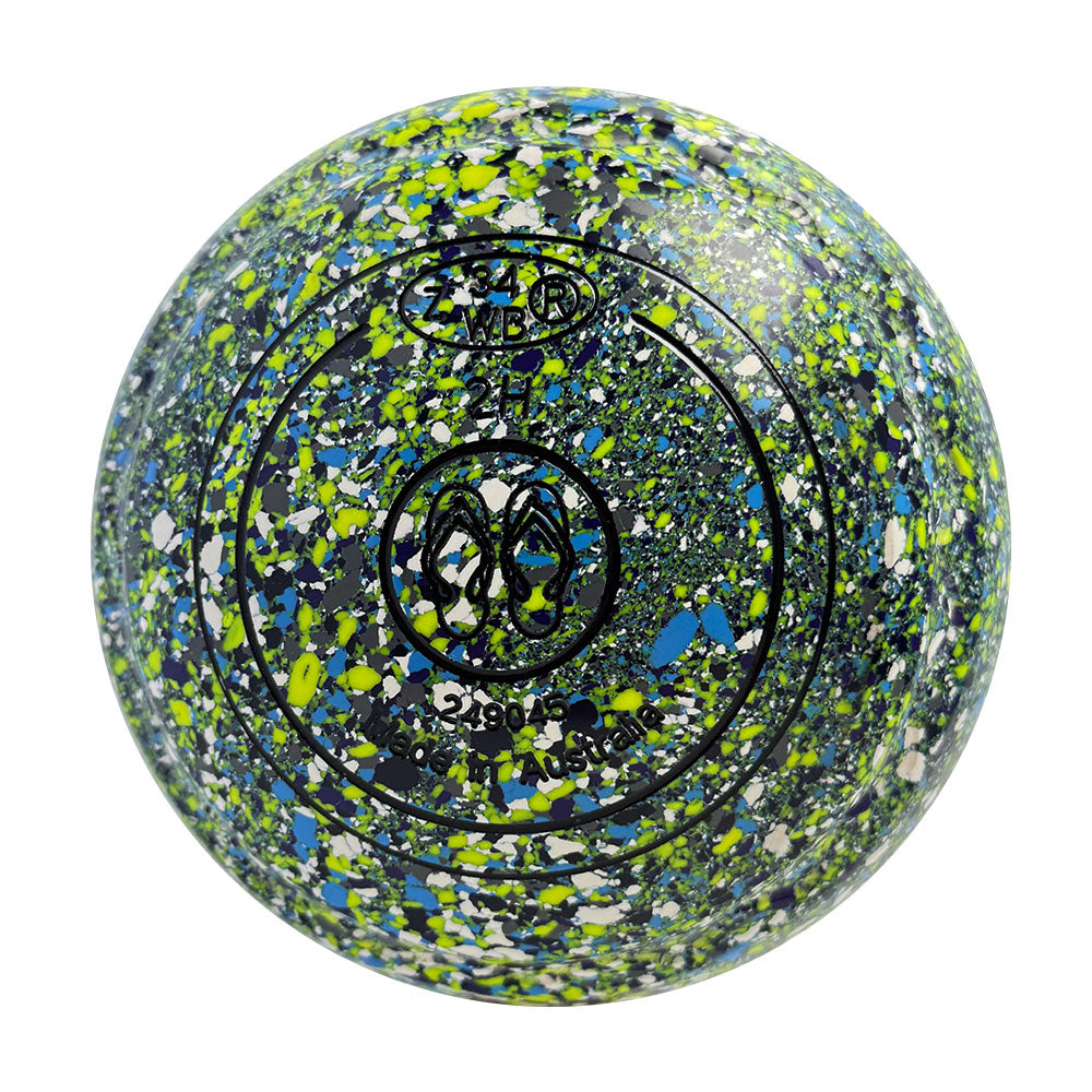 Aero Optima Lawn Bowls 2 Heavy Z-Scoop Gecko - 249045