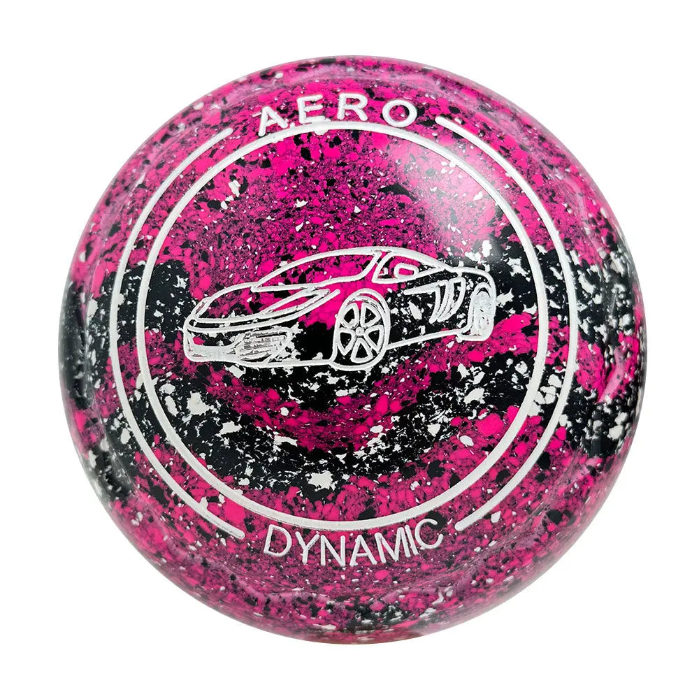 Aero (Pre-Owned) Dynamic Lawn Bowls 3 Heavy Z-Scoop Fuschia/Onyx Swirl -255121 - Bowls City