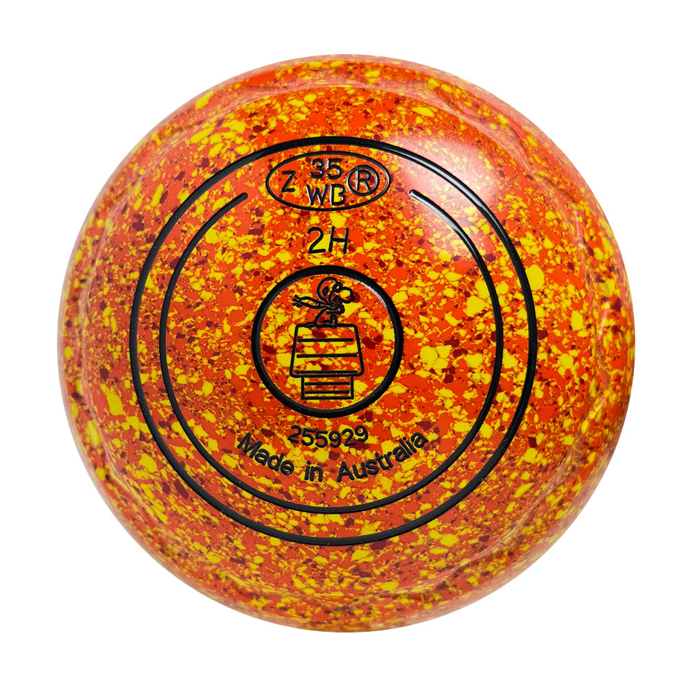 Aero Optima Lawn Bowls 2 Heavy Z-Scoop Sunrise - 255929