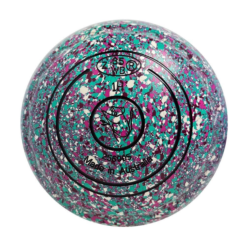 Aero Optima Lawn Bowls 1 Heavy Z-Scoop Confetti - 256005