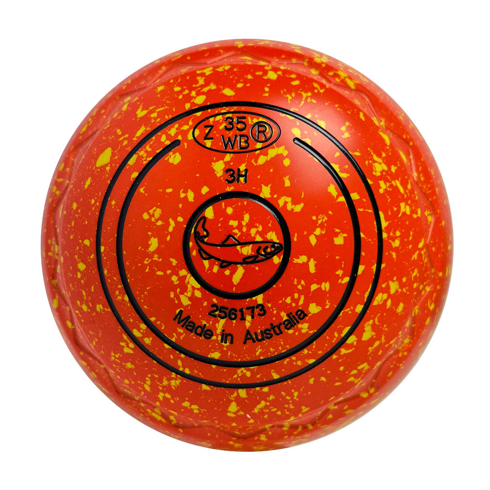 Aero Optima Lawn Bowls 3 Heavy Z-Scoop Nectarine - 256173