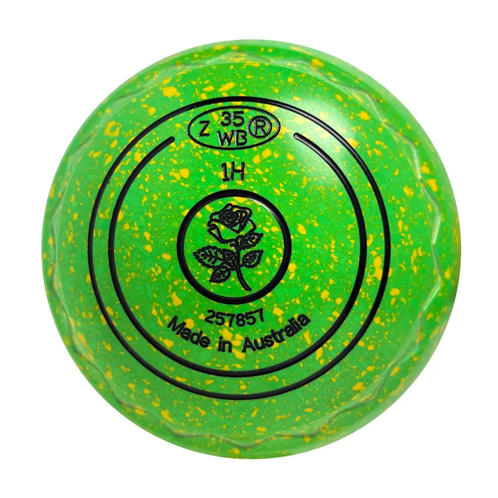 Aero Optima Lawn Bowls 1 Heavy Z-Scoop Lime - 257857 - Bowls City