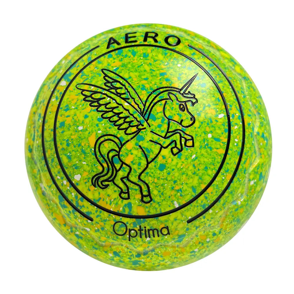 Aero Optima Lawn Bowls 0 Heavy Z-Scoop Citrus - 260053 Aero Bowls