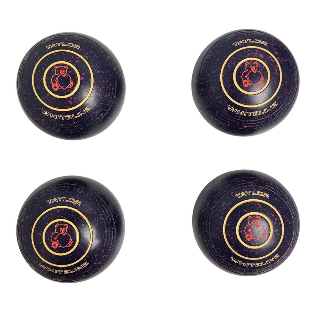 Taylor (Pre-Owned) Whiteline Lawn Bowls Size 0 Heavy Logic Grip -Dark Blue/Magenta Taylor