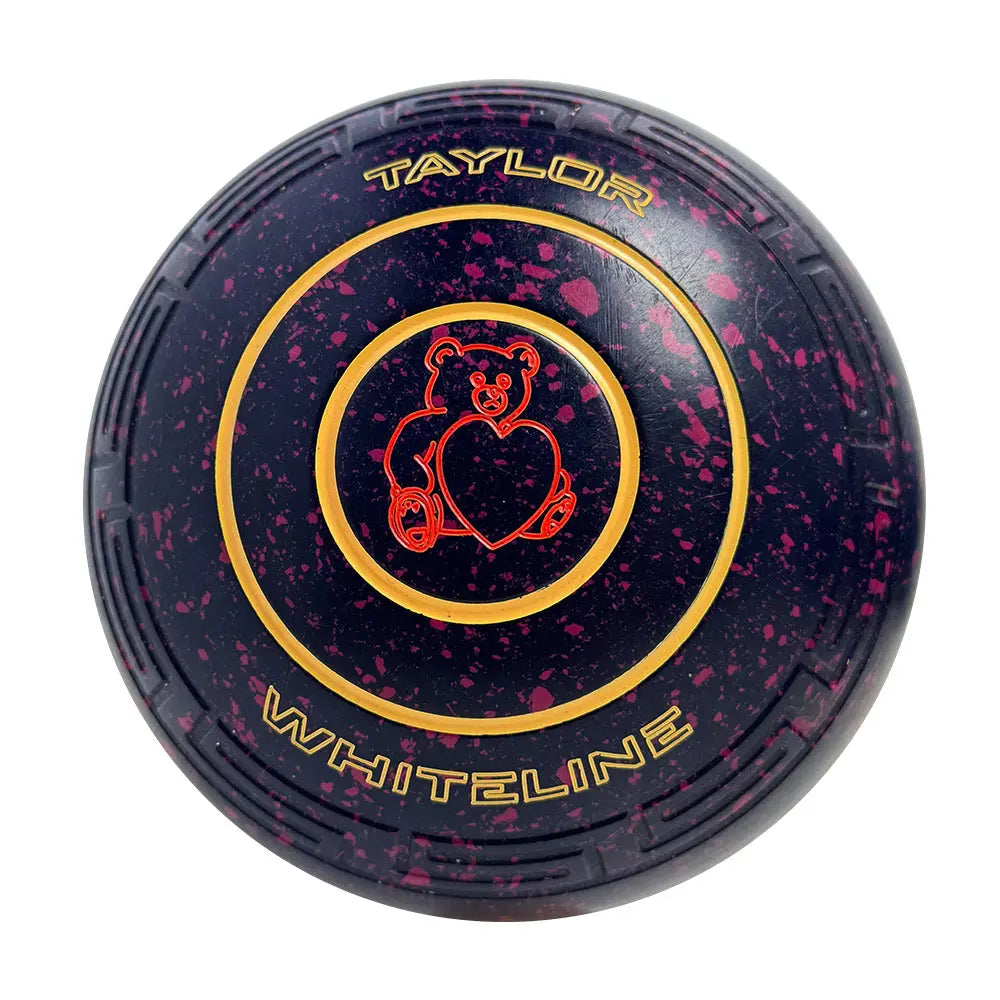 Taylor (Pre-Owned) Whiteline Lawn Bowls Size 0 Heavy Logic Grip -Dark Blue/Magenta Taylor