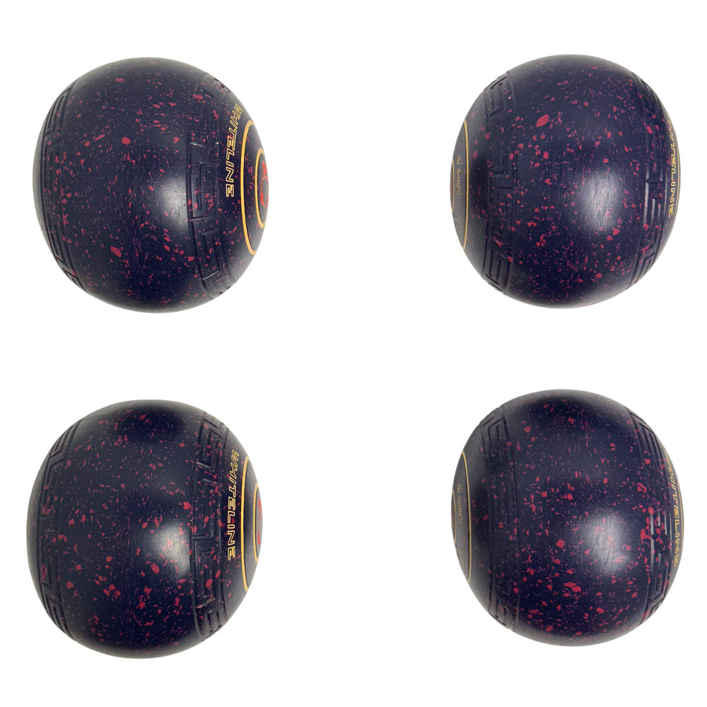 Taylor (Pre-Owned) Whiteline Lawn Bowls Size 0 Heavy Logic Grip -Dark Blue/Magenta Taylor