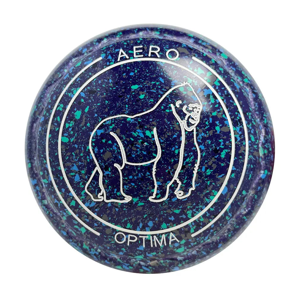 Aero Optima Lawn Bowls 2 Heavy Z-Scoop Purple Sky - 261453