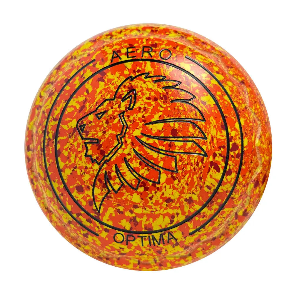 Aero Optima Lawn Bowls 2 Heavy Z-Scoop Sunrise - 261455