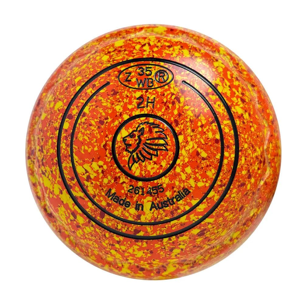 Aero Optima Lawn Bowls 2 Heavy Z-Scoop Sunrise - 261455