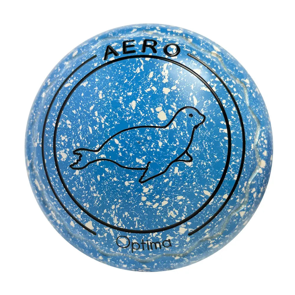 Aero Optima Lawn Bowls 0 Heavy Z-Scoop Azure - 261795