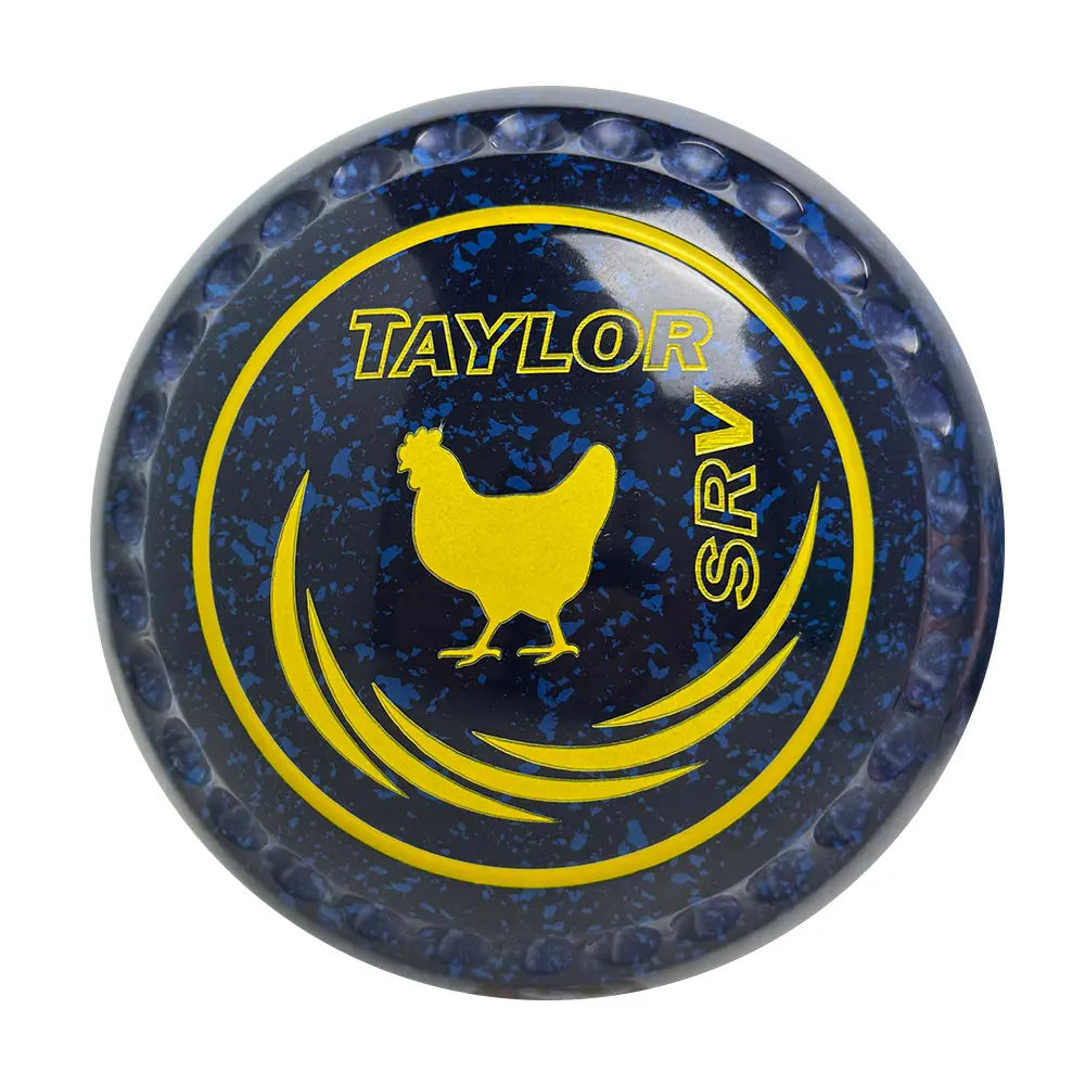 Taylor SRV Lawn Bowls Size 1 Heavy Gripped Dark Blue/Blue - HAD2945A Taylor