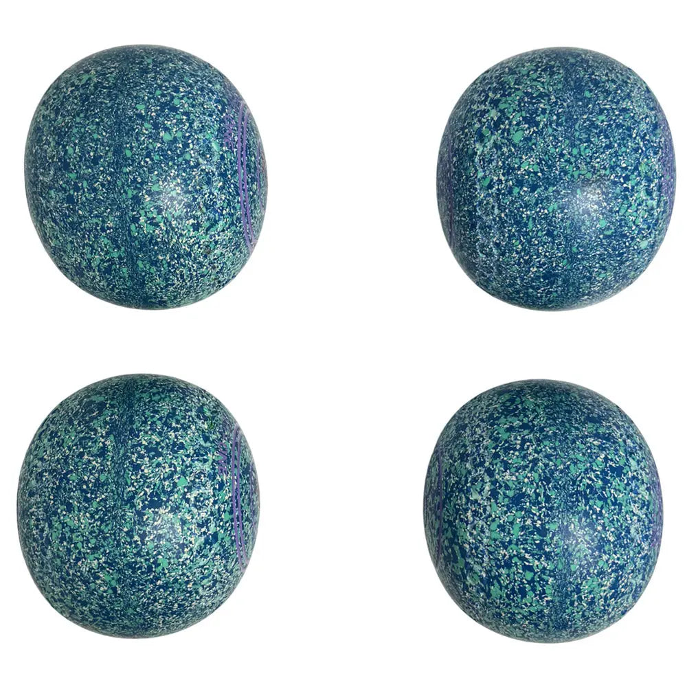Greenmaster (Pre-Owned) XV-One Lawn Bowls Size 4 Heavy Gripped - Blue/Lime/White - N340111 Greenmaster