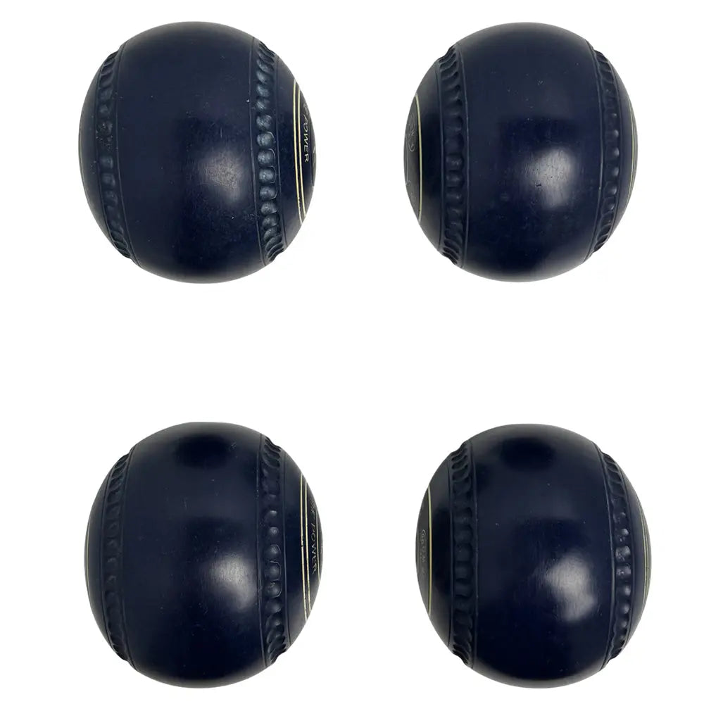 Greenmaster (Pre-Owned) The Power Lawn Bowls Size 4 Heavy Gripped Dark Blue -G173889 Greenmaster