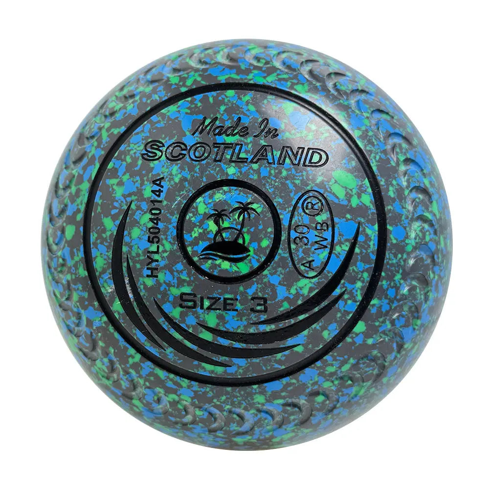 Taylor (Pre-Owned) SRV Lawn Bowls 3 Heavy Gripped Grey/Blue - HYL504014A - Bowls City