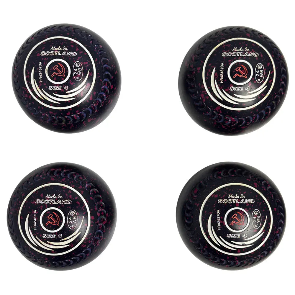 Taylor (Pre-Owned) SRV Lawn Bowls 4 Heavy Gripped Dark Blue/Magenta - HR424570A - Bowls City