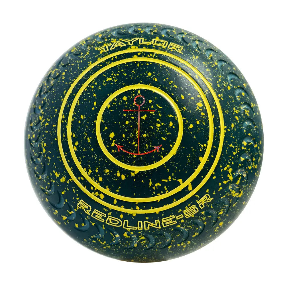 Taylor (Pre-Owned) Redline SR Lawn Bowls Size 3 Heavy Gripped - Green/Yellow Speckle HM317262 - Bowls City