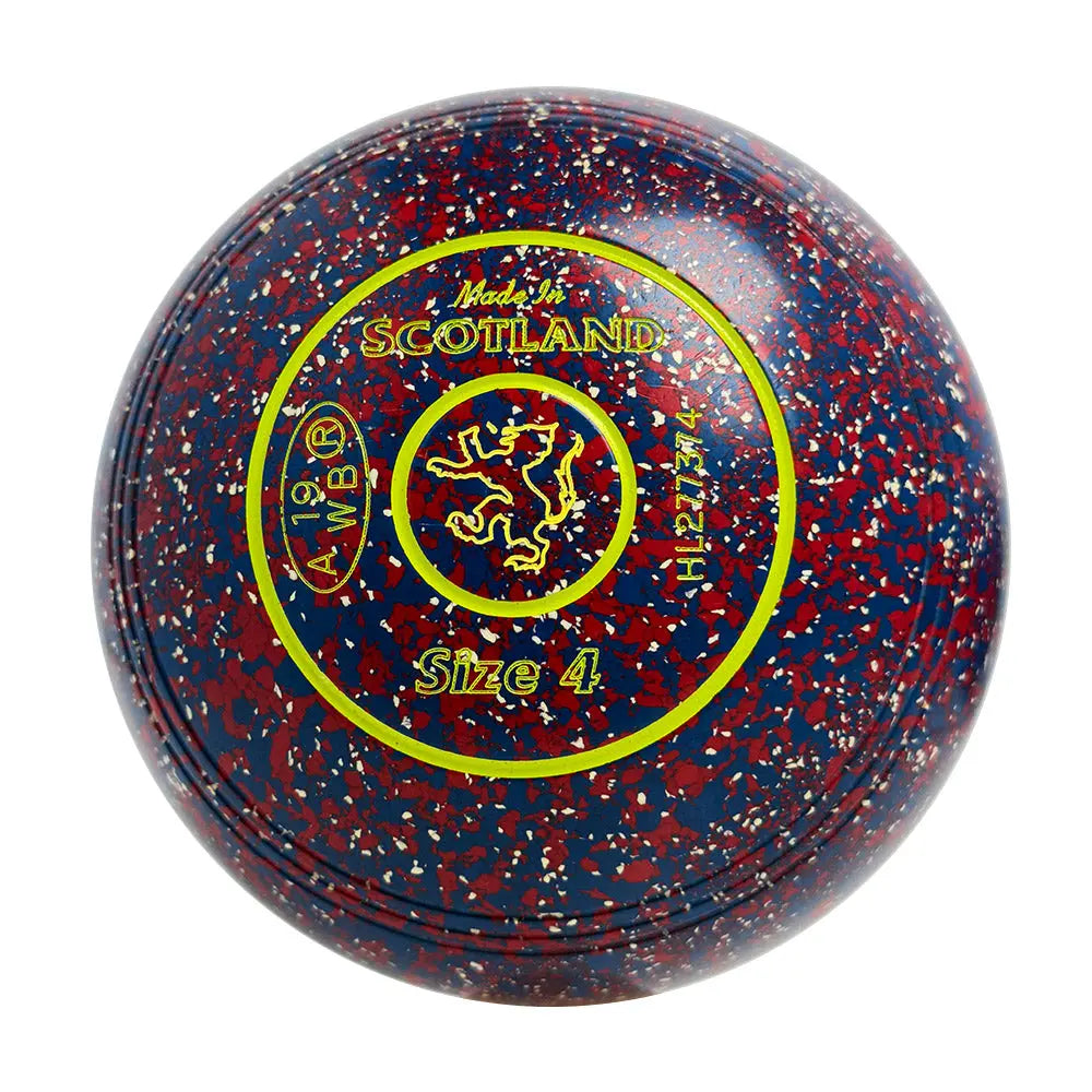 Taylor (Pre-Owned) Redline SR Lawn Bowls Size 4 Heavy Non-Gripped Red/Blue - HL277374 Taylor
