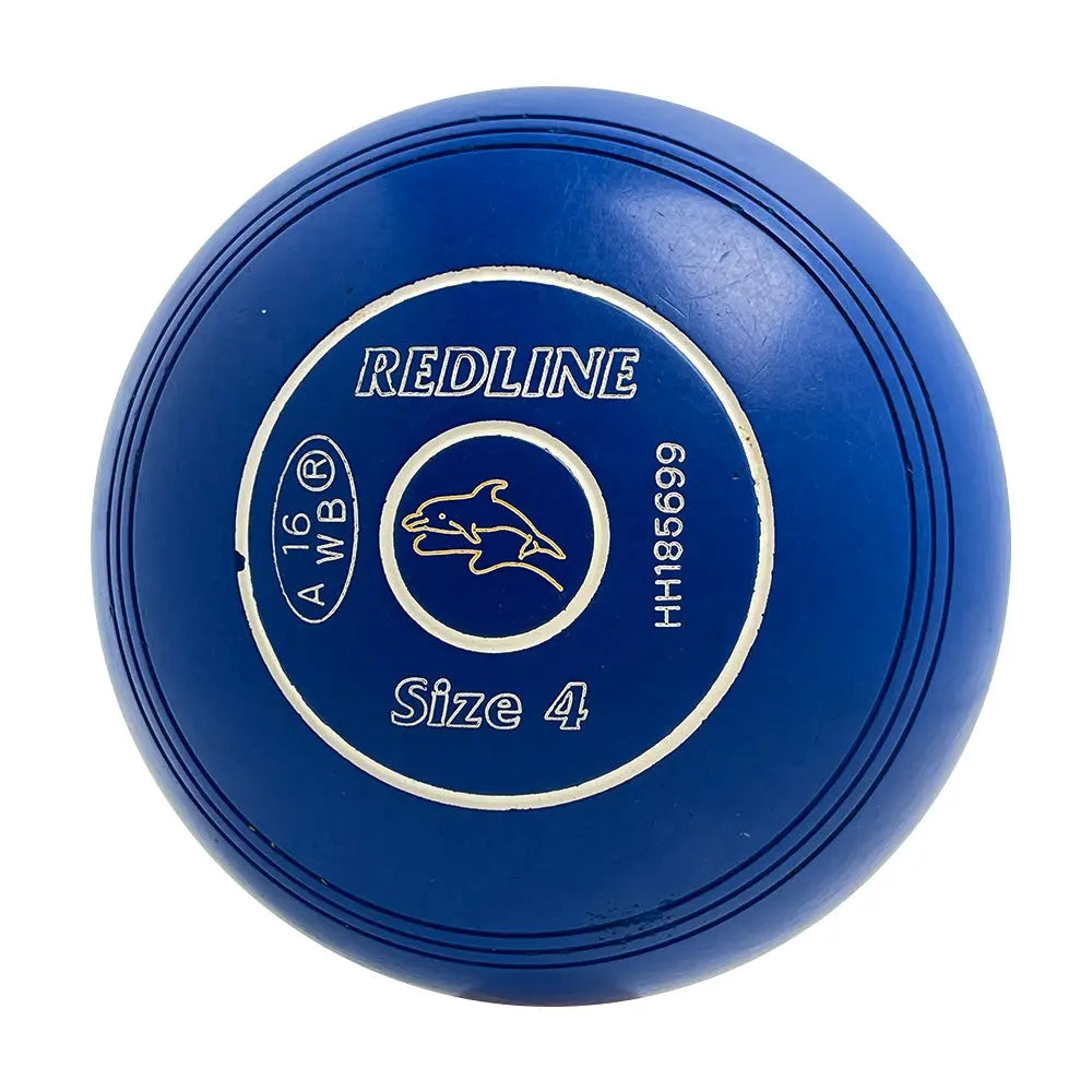 Taylor (Pre-Owned) Redline Lawn Bowls Size 4 Heavy Non-Gripped - Blue Taylor