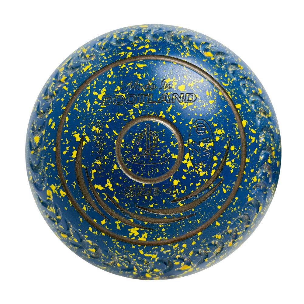 Taylor (Pre-Owned) SRV Lawn Bowls 3 Heavy Gripped Blue/Yellow - HP348959