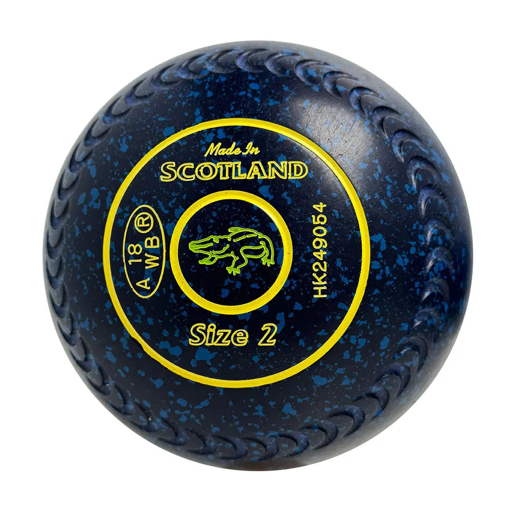 Taylor (Pre-Owned) Redline SR Lawn Bowls Size 2 Heavy Gripped - Blue Speckle HK249054 Taylor