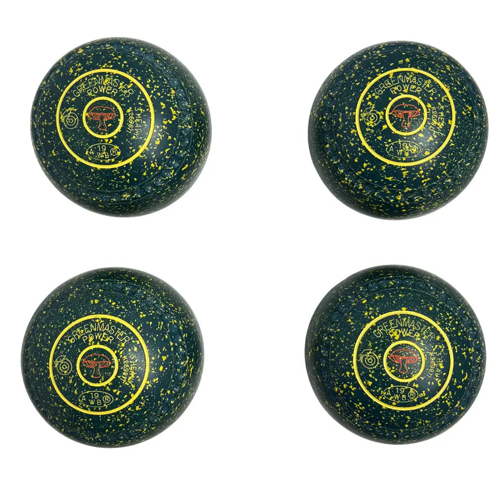 Greenmaster (Pre-Owned) The Power Lawn Bowls Size 3 Heavy Gripped Green/Yellow - K269871 - Bowls City