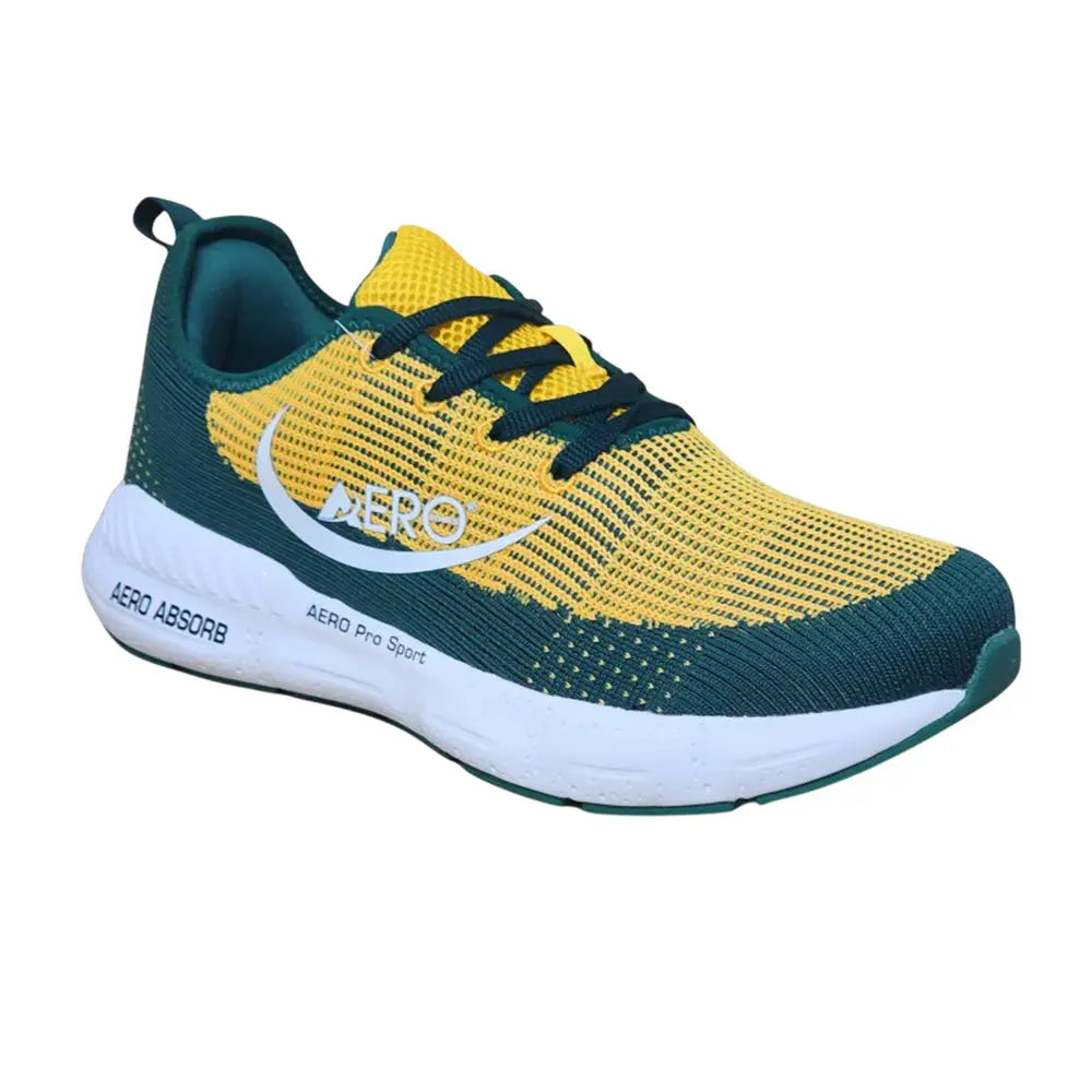 Aero Bowls Utopia Mens Lawn Bowls Shoe - Aussie Green /Gold - Bowls City