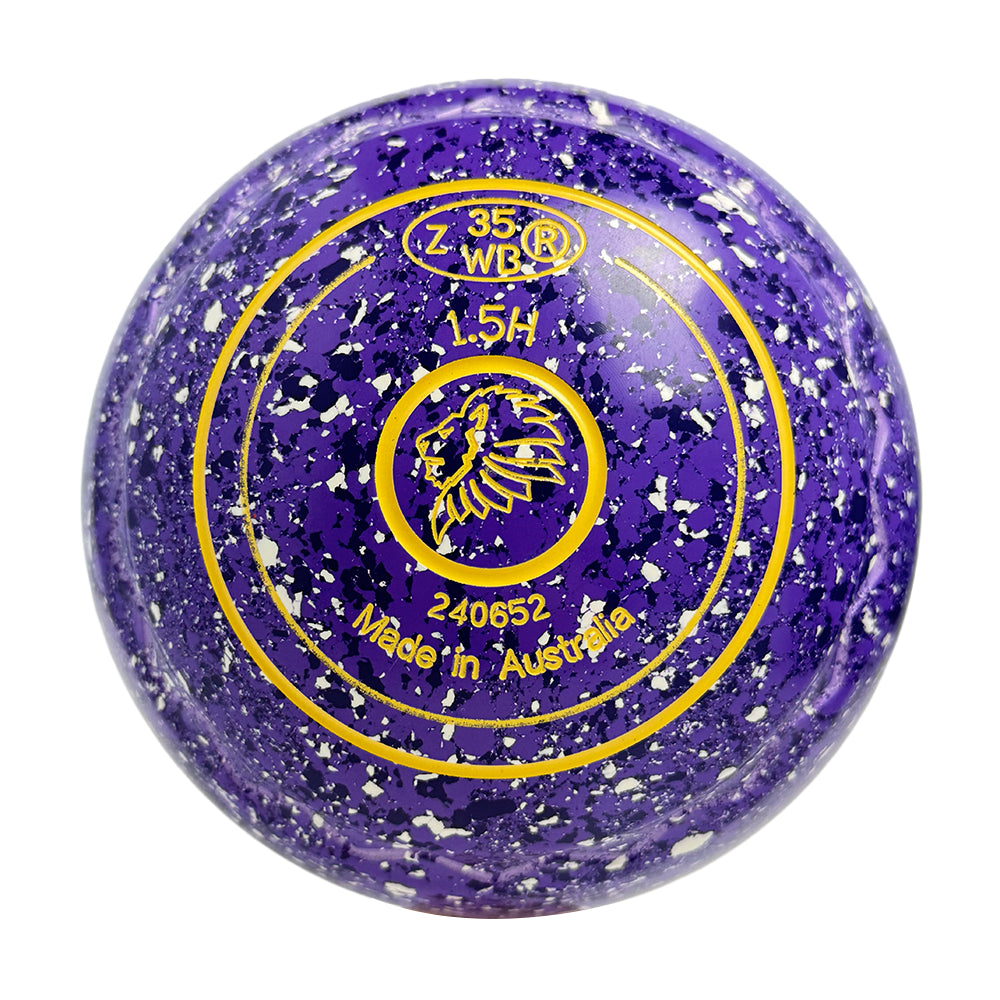Aero Optima Lawn Bowls 1.5 Heavy Z-Scoop Rain - 240652
