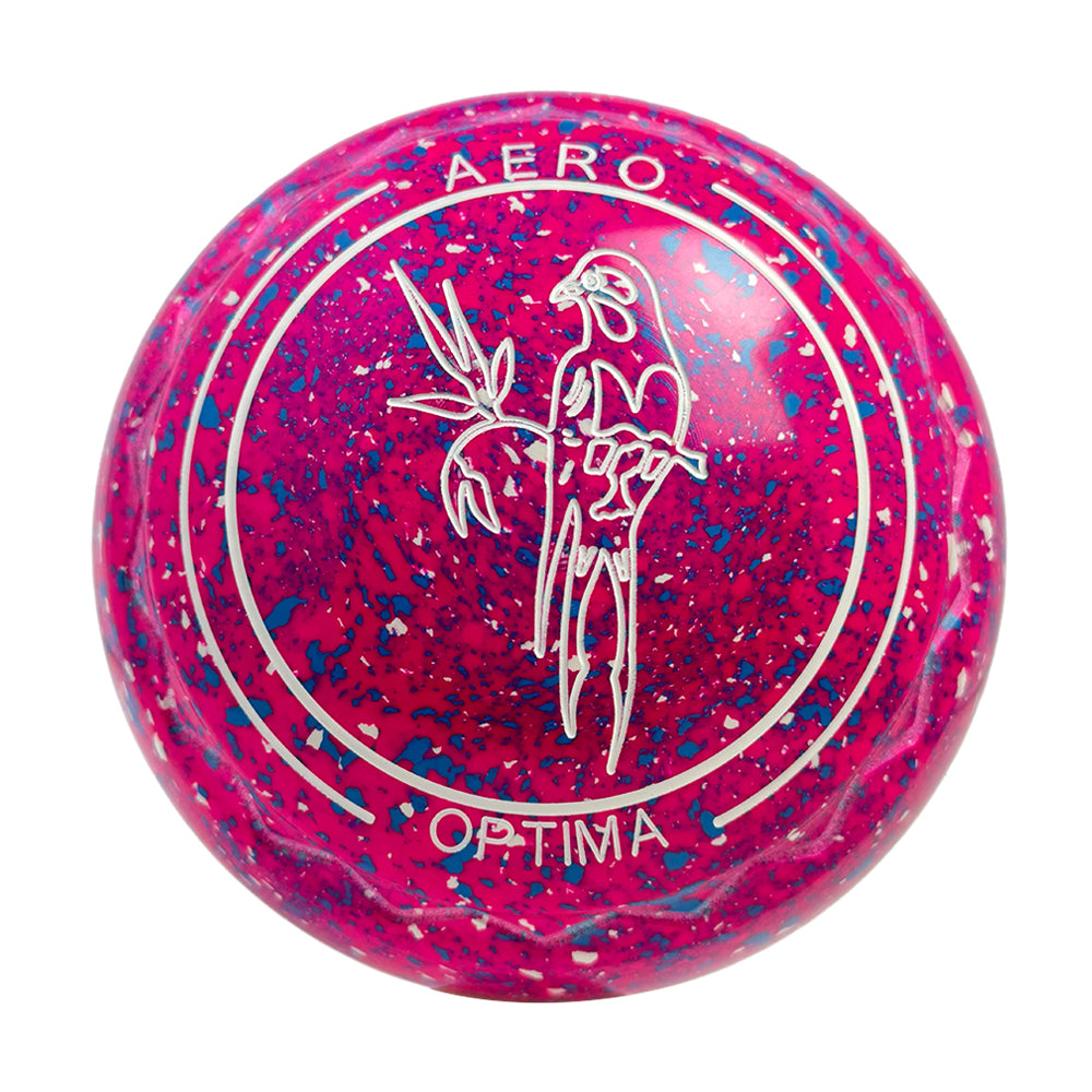 Aero Optima Lawn Bowls 2 Heavy Z-Scoop Raspberry - 240654