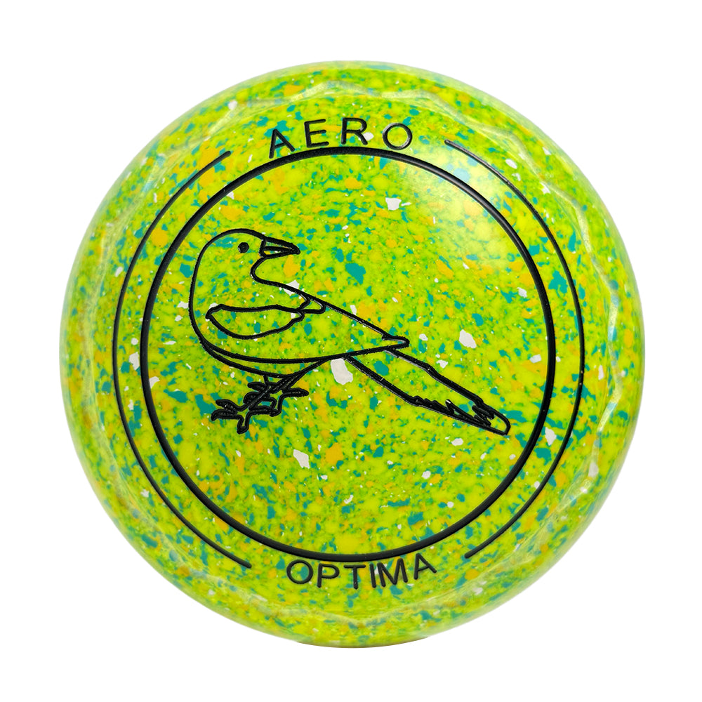 Aero Optima Lawn Bowls 1.5 Heavy Z-Scoop Citrus - 240656