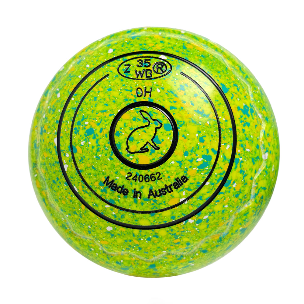 Aero Optima Lawn Bowls 0 Heavy Z-Scoop Citrus - 240662