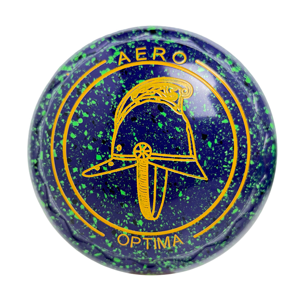 Aero Optima Lawn Bowls 3 Heavy Z-Scoop Blueberry - 240856
